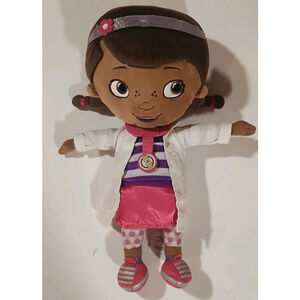 Disney Doc McStuffins Small Plush Stuffed Doll Pink Outfit 6-14 in 3-7 Years